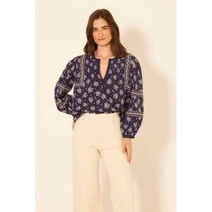 NEW BILA77 valley spring top in indigo